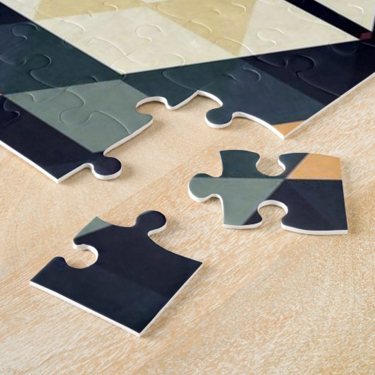 六角カラフル角幾何学模様 ジグソーパズル (側面)