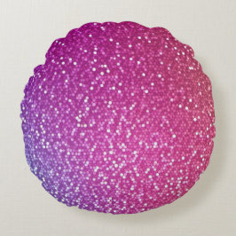 六角グリッターレインボグラディエント ラウンドクッション
