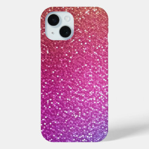 六角グリッターレインボグラディエント iPhone 15ケース