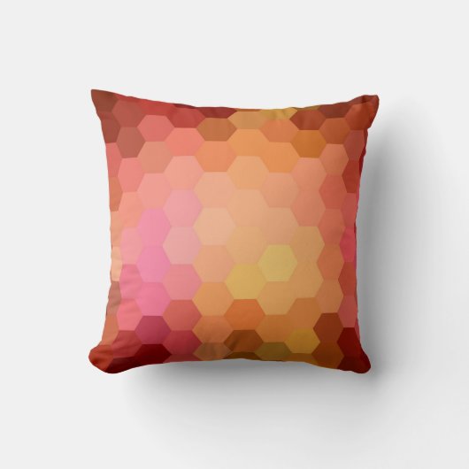 六角シェブロンパターン2 クッション (正面)