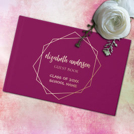 六角ジオメトリフレームの卒業 ゲストブック