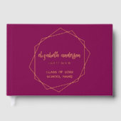 六角ジオメトリフレームの卒業 ゲストブック (正面)