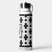 六角タイルプリントモノグラムタンブラー ウォーターボトル (背面)