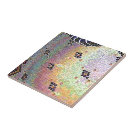 六角タイル張りキッチン床 タイル (側面)