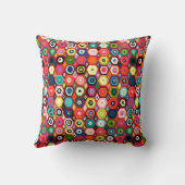 六角ダイヤモンドレッド クッション (裏面)