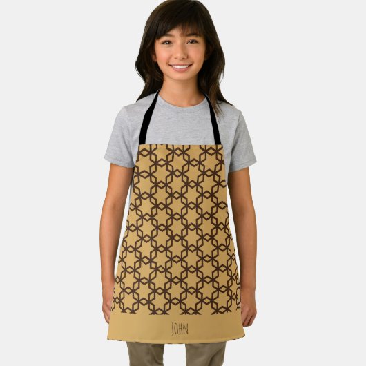 六角チョコレートクリームパタミニマルーン エプロン (インサイチュ)