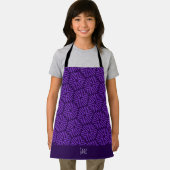 六角バイオレット黒パタミニマルーン エプロン (インサイチュ)
