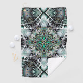 六角バナーと落書き、デジタル ゴルフタオル (インサイチュ)