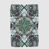 六角バナーと落書き、デジタル ゴルフタオル (正面)