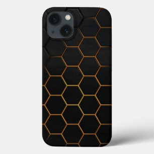 六角ブラックと金ゴールドケース – メイトiPhoneケース iPhone 13ケース