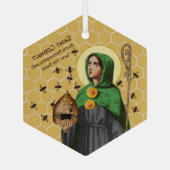 六角ポートレート(SAE 003) ガラスオーナメント (裏面)