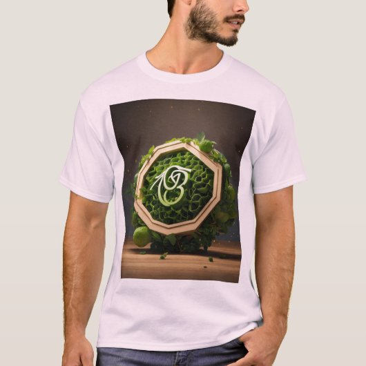 六角メンズTシャツデザイン Tシャツ (正面)