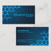 六角モダン形の技術背景 名刺 (正面/裏面)