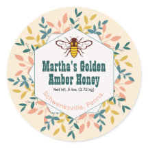 六角リースアンティークホワイトハニージャー