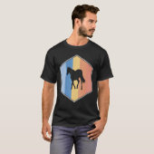 六角レトロ色の馬 Tシャツ (正面フル)