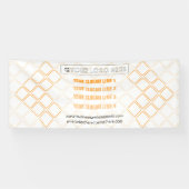 六角三角形ビジネス展示背景 横断幕 (横)