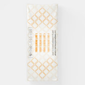 六角三角形ビジネス展示背景 横断幕 (縦)