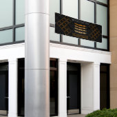 六角三角形ミーティングアップ展示背景 横断幕 (ビルの外側)