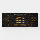 六角三角形ミーティングアップ展示背景 横断幕 (横)