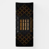 六角三角形ミーティングアップ展示背景 横断幕 (縦)