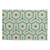 六角形が噛み合った幾何学模様 枕カバー (裏面-左)