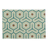 六角形が噛み合った幾何学模様 枕カバー (裏面-右)