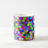 六角形のオフセット11ozマグカップ コーヒーマグカップ (中央)