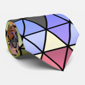 六角形のキルト(暖かい虹) ネクタイ (ロール)