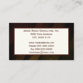 六角形のテクスチカスタムャとロゴ 名刺 (裏面)