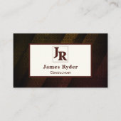 六角形のテクスチカスタムャとロゴ 名刺 (正面)