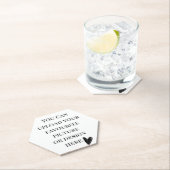 六角形の個人用設定 ペーパーコースター (インサイチュ)