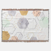 六角形の分散 スローブランケット (正面)
