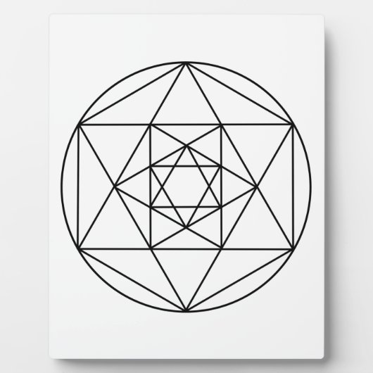 六角形の宝石1 フォトプラーク (正面)