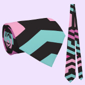 六角形の幾何学的パターン ネクタイ