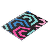 六角形の幾何学的パターン ノートブック (左側)