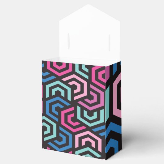 六角形の幾何学的パターン フェイバーボックス (オープン)