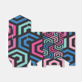 六角形の幾何学的パターン フェイバーボックス (折り畳みなし)