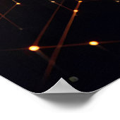 六角形の形状を使用したテクニカルイメージ ポスター (角)