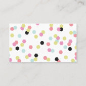 六角形の紙吹雪-シトロン 名刺 (裏面)