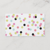 六角形の紙吹雪-シトロン 名刺 (裏面)