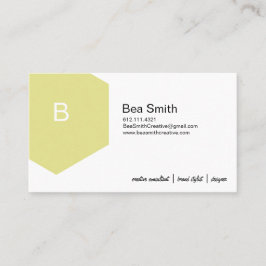 六角形の紙吹雪-シトロン 名刺