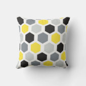 六角形の継ぎ目が無い壁紙パターン クッション (裏面)