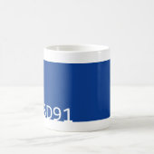 六角形の色のマグ(青い) コーヒーマグカップ (中央)