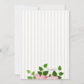 六角形の花の写真招待状 招待状 (裏面)