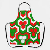 六角形の花 エプロン (正面)