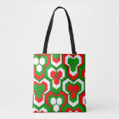 六角形の花 トートバッグ (正面)