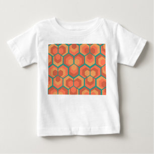 六角形の花 ベビーTシャツ