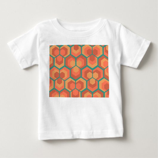 六角形の花 ベビーTシャツ (正面)
