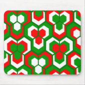 六角形の花 マウスパッド (正面)