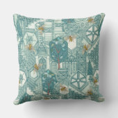 六角形の都市 クッション (裏面)